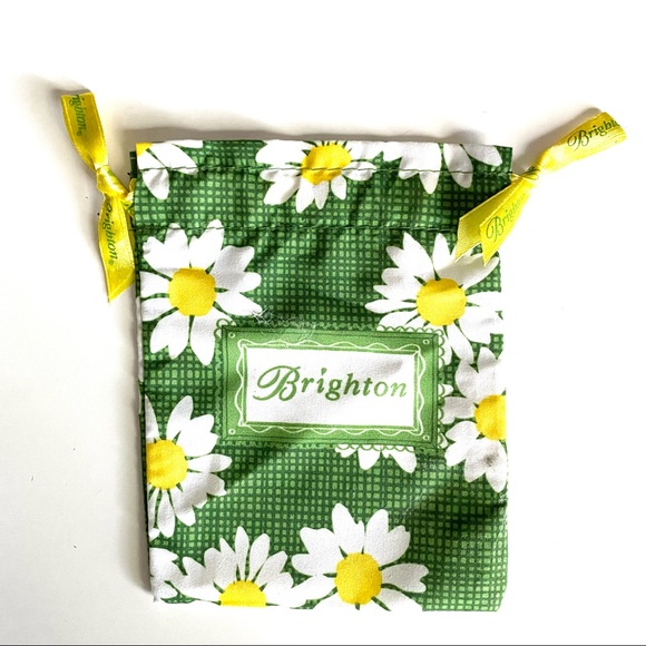 Brighton Fabric Keepsake Pouches black white/pink, green/yellow/white, blues - Picture 3 of 8